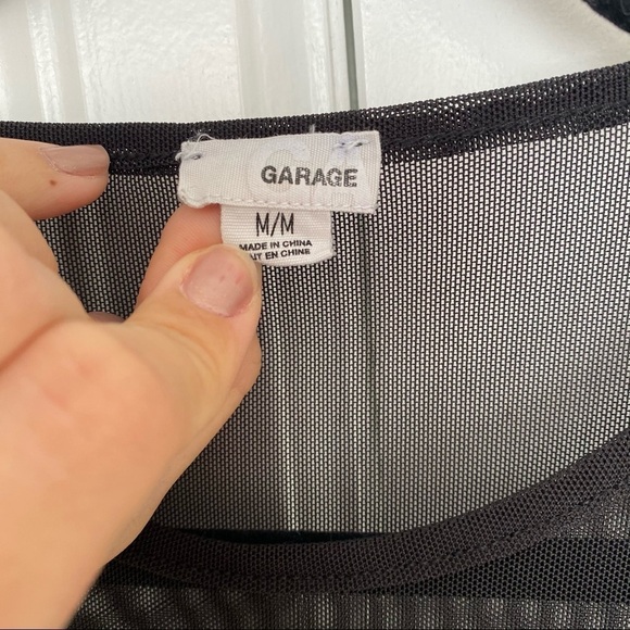 COPY - ❄️ Black Floral Mesh Crop Top​​​​ - Picture 3 of 4